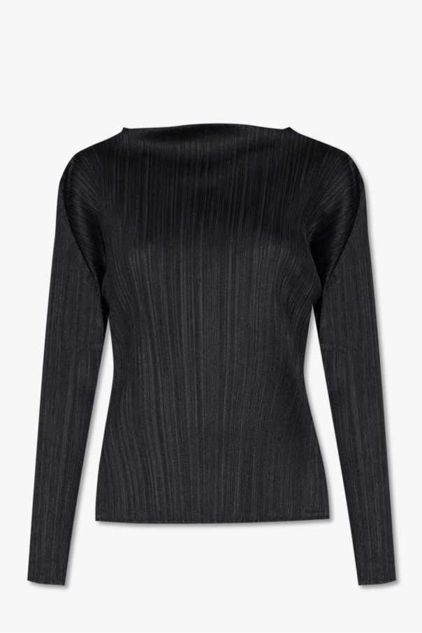 PLEATS PLEASE Long Sleeve Shirt Blue 3 | PLAYFUL